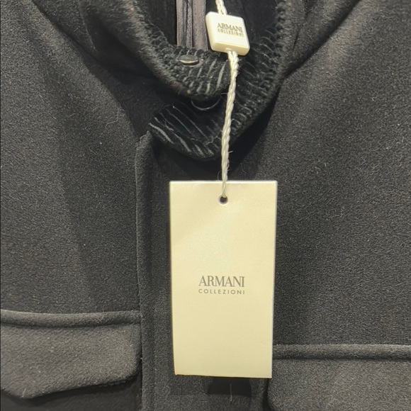 Armani Collezioni Black Military Field Jacket 58R - Picture 2 of 7